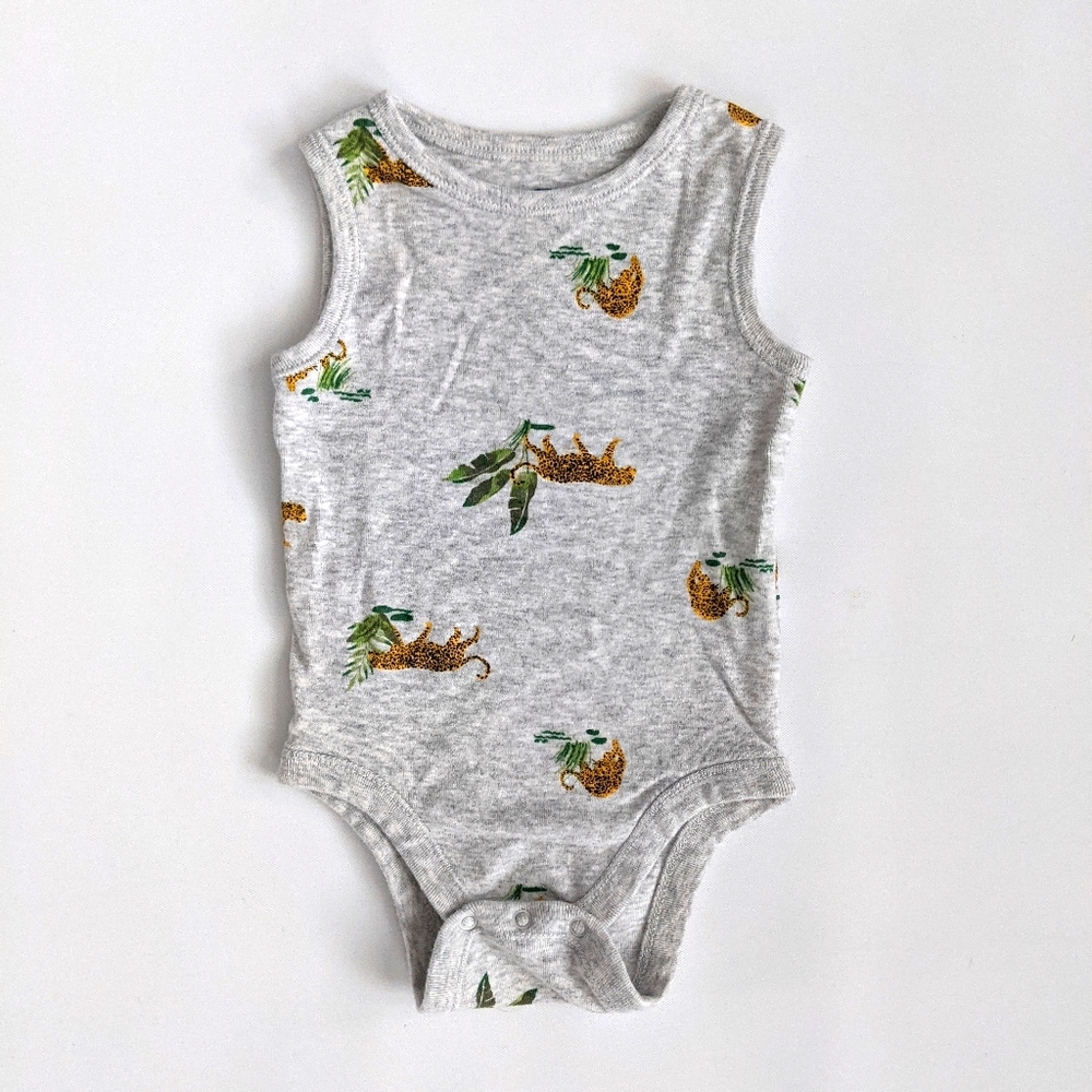 Old Navy Jungle Cheetah Sleeveless Onesie Bodysuit